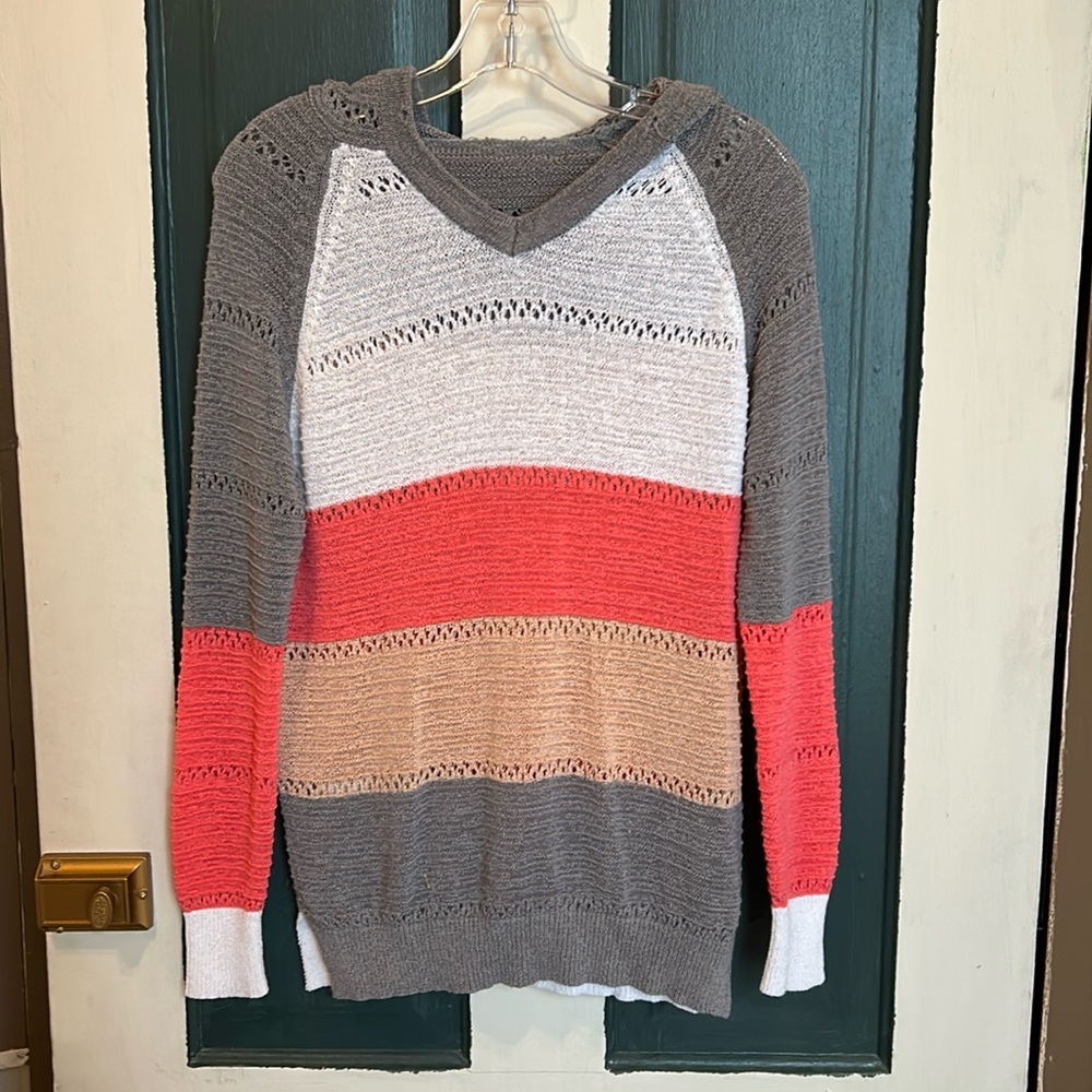 Vibrant Knit Hoodie
